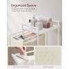 imageVASAGLE Laundry Hamper Laundry Basket Laundry Sorter with 3 PullOut and Removable Bags Shelf Metal Frame 3 x 10 Gallons 38L 364 x 13 x 284 Inches Black and Gray UBLH301G01White  Cloud White