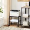 imageSONGMICS 3 Tier Wide Printer Stand with Wheels Rolling Printer Table Cart with Metal Storage Shelf for Home and Office 161 x 122 x 15 Inches Black ULGR301B01Black