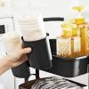 imageSONGMICS 3Tier Metal Rolling Cart Utility Cart Kitchen Cart with Adjustable Shelves Storage Trolley with 2 Brakes Easy Assembly for Kitchen Office Bathroom Black UBSC60BBlack