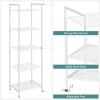 imageSONGMICS 3Tier Storage Rack Bathroom Shelf Extendable Plant Stand with Adjustable Shelf for Bathroom Living Room Balcony Kitchen Black UBSC33BKWhite