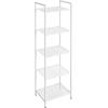 imageSONGMICS 3Tier Storage Rack Bathroom Shelf Extendable Plant Stand with Adjustable Shelf for Bathroom Living Room Balcony Kitchen Black UBSC33BKWhite