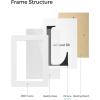 imageSONGMICS 4x6 Collage Picture Frames Family Photo Collage Frame Set of 4 for Wall Decor Glass Front Wall Hanging or Tabletop Pale GoldCloud White