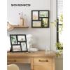 imageSONGMICS 4x6 Collage Picture Frames Family Photo Collage Frame Set of 4 for Wall Decor Glass Front Wall Hanging or Tabletop Pale GoldInk Black