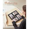 imageSONGMICS 4x6 Collage Picture Frames Family Photo Collage Frame Set of 4 for Wall Decor Glass Front Wall Hanging or Tabletop Pale GoldInk Black