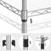imageSONGMICS 5Tier Storage Shelves Wire Shelving Unit Kitchen Metal Shelves Storage Rack with Adjustable Shelves Shelf Liners 8 Hooks for Garage 118 x 157 x 476 Inches Black ULGR115B01Silver