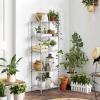imageSONGMICS 5Tier Storage Shelves Wire Shelving Unit Kitchen Metal Shelves Storage Rack with Adjustable Shelves Shelf Liners 8 Hooks for Garage 118 x 157 x 476 Inches Black ULGR115B01Silver