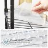 imageSONGMICS 5Tier Storage Shelves Wire Shelving Unit Kitchen Metal Shelves Storage Rack with Adjustable Shelves Shelf Liners 8 Hooks for Garage 118 x 157 x 476 Inches Black ULGR115B01Black