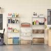 imageSONGMICS 5Tier Storage Shelves Wire Shelving Unit Kitchen Metal Shelves Storage Rack with Adjustable Shelves Shelf Liners 8 Hooks for Garage 118 x 157 x 476 Inches Black ULGR115B01Silver