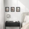 imageSONGMICS 5x7 Picture Frames with 6 Mats for Wall Set of 3 Collage Photo Frames for 5x7 4x6 35x5 Pictures Hanging or Table Display Glass Front 5 NonTrace Nails Teak Brown URPF045K01Ash Black