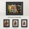 imageSONGMICS 5x7 Picture Frames with 6 Mats for Wall Set of 3 Collage Photo Frames for 5x7 4x6 35x5 Pictures Hanging or Table Display Glass Front 5 NonTrace Nails Teak Brown URPF045K01Ash Black