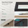 imageSONGMICS 5x7 Picture Frames with 6 Mats for Wall Set of 3 Collage Photo Frames for 5x7 4x6 35x5 Pictures Hanging or Table Display Glass Front 5 NonTrace Nails Teak Brown URPF045K01Ash Black