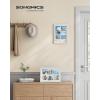 imageSONGMICS A4 Picture Frame Collage for Wall Decor Set of 2 4x6 Multi Photo Frame for Desk 8x10 8x12 or 4x4 Photos with 6 Mats 9x12 Without Mat Glass Front 3 NonTrace Nails Rustic WhiteRustic White