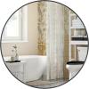 imageSONGMICS Bathroom Round Mirror for Wall 16 Inches Black Circle MirrorMetal Framefor Bathroom Over Sink Living Room Bedroom Entryway Hallway Ink Black ULWM104B01Ink Black