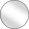 imageSONGMICS Bathroom Round Mirror for Wall 16 Inches Black Circle MirrorMetal Framefor Bathroom Over Sink Living Room Bedroom Entryway Hallway Ink Black ULWM104B01Ink Black