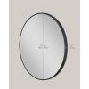 imageSONGMICS Bathroom Round Mirror for Wall 16 Inches Black Circle MirrorMetal Framefor Bathroom Over Sink Living Room Bedroom Entryway Hallway Ink Black ULWM104B01Ink Black