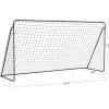 imageSONGMICS Childrens Soccer Goal 12 x 6 Foot in Garden Courtyard Park Beach Metal Pipes and PE Net Quick Assembly Black USZQ366B01V1