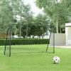 imageSONGMICS Childrens Soccer Goal 12 x 6 Foot in Garden Courtyard Park Beach Metal Pipes and PE Net Quick Assembly Black USZQ366B01V1