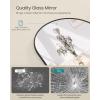 imageSONGMICS Full Length Wall Mirror Over The Door Mirror 472quot x 185quot Arched Hanging Mirror Frameless Glass Mirror Decor for Bedroom Living Room Dressing Room Black ULFM010B01Arched