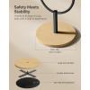 imageSONGMICS FullLength Floor Mirror 3in1 Modern Standing Full Body Mirror Inspired by Original AwardWinning Design 165 x 189 x 689 Inches Living Room Bedroom Oak Beige and Ink BlackOak Beige  Ink Black