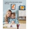 imageSONGMICS Kids Artwork Frame Changeable A4 85x11 Art Picture Frame Display for Room Decor Each Storage up to 150 Drawings with Mat Stickers NonTrace Nails MDF Glass Matte WhiteAsh Black