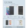 imageSONGMICS Kids Artwork Frame Changeable A4 85x11 Art Picture Frame Display for Room Decor Each Storage up to 150 Drawings with Mat Stickers NonTrace Nails MDF Glass Matte WhiteMatte White