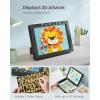 imageSONGMICS Kids Artwork Frame Changeable A4 85x11 Art Picture Frame Display for Room Decor Each Storage up to 150 Drawings with Mat Stickers NonTrace Nails MDF Glass Matte WhiteAsh Black
