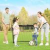 imageSONGMICS Kids Soccer Goals for Backyard 4x3 ft Portable Soccer Nets Training Equipment Toddler Soccer Goal with Carrying Bag for FieldBlack
