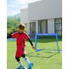 imageSONGMICS Kids Soccer Goals for Backyard 4x3 ft Portable Soccer Nets Training Equipment Toddler Soccer Goal with Carrying Bag for FieldBlue