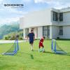 imageSONGMICS Kids Soccer Goals for Backyard 4x3 ft Portable Soccer Nets Training Equipment Toddler Soccer Goal with Carrying Bag for FieldBlue