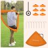 imageSONGMICS Kids Soccer Goals for Backyard 4x3 ft Portable Soccer Nets Training Equipment Toddler Soccer Goal with Carrying Bag for FieldOrange