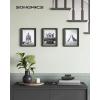 imageSONGMICS Picture Frames Set of 7 Pieces One 11 x 14 Inches Two 8 x 10 Inches Four 6 x 8 Inches with White Mat Real Glass for Multiple Photos Black URPF37BK8 x 10
