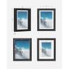 imageSONGMICS Picture Frames Set of 7 Pieces One 11 x 14 Inches Two 8 x 10 Inches Four 6 x 8 Inches with White Mat Real Glass for Multiple Photos Black URPF37BK5 x 7