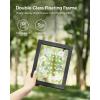 imageSONGMICS Picture Frames Set of 7 Pieces One 11 x 14 Inches Two 8 x 10 Inches Four 6 x 8 Inches with White Mat Real Glass for Multiple Photos Black URPF37BK5 x 7