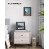 imageSONGMICS Picture Frames Set of 7 Pieces One 11 x 14 Inches Two 8 x 10 Inches Four 6 x 8 Inches with White Mat Real Glass for Multiple Photos Black URPF37BK8 x 10