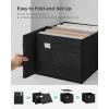 imageSONGMICS Storage Baskets Set of 2 Extra Large Storage Bins for Organizing 30L 157 x 118 x 98 Inches Fabric Storage Cubes for Shelves Easy to Clean Foldable 2 Handles Dove Gray UROB240G02Ink Black