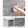 imageSONGMICS Storage Cubes 11Inch NonWoven Fabric Bins with Double Handles Set of 6 Closet Organizers for Shelves Foldable for Clothes Misty Blue UROB026I01Cattail Gray
