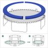 imageSONGMICS Trampoline Pad 8ft 10ft 12ft 14ft 15ft Replacement Trampoline Safety Pad Spring CoverCobalt Blue