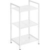 imageSONGMICS 3Tier Storage Rack Bathroom Shelf Extendable Plant Stand with Adjustable Shelf for Bathroom Living Room Balcony Kitchen Black UBSC33BKWhite