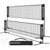 imageSONGMICS Badminton Net Height Adjustable Volleyball Net Pickleball Net for Junior Tennis Kids Indoor Outdoor Court Foldable Nylon Net with Poles 10ft13ft165ft WideBlack