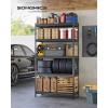 imageSONGMICS 5Tier Storage Shelves HeavyDuty Garage Shelving Adjustable Shelving Unit Steel Shelf Boltless Assembly for Garage Shed 2250 lb Load 18 x 36 x 72 Inches Ink Black UGLR453B0118D x 36W x 72H