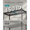 imageSONGMICS 5Tier Storage Shelves HeavyDuty Garage Shelving Adjustable Shelving Unit Steel Shelf Boltless Assembly for Garage Shed 2250 lb Load 18 x 36 x 72 Inches Ink Black UGLR453B0118D x 36W x 72H