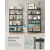 imageSONGMICS 5Tier Storage Shelves HeavyDuty Garage Shelving Adjustable Shelving Unit Steel Shelf Boltless Assembly for Garage Shed 2250 lb Load 18 x 36 x 72 Inches Ink Black UGLR453B0118D x 36W x 72H
