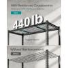 imageSONGMICS 5Tier Storage Shelves HeavyDuty Garage Shelving Adjustable Shelving Unit Steel Shelf Boltless Assembly for Garage Shed 2250 lb Load 18 x 36 x 72 Inches Ink Black UGLR453B0124D x 48W x 72H