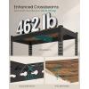 imageSONGMICS 5Tier Storage Shelves Load 2310 lb Garage Storage Boltless Assembly Adjustable Shelving Unit 236 x 472 x 709 Inches for Study Shed Basement Gray and Natural Beige UGLR600G01Black  Rustic Brown