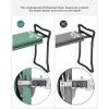 imageSONGMICS Garden Kneeler and Seat Multifunctional Garden Kneeling Bench Gardening Gifts for Women Men Folding Gardening Stool with 1 Tool Bag 6Inch Wide Kneeling Pad Dark Green UGGK49LGreen