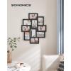 imageSONGMICS Picture Frames Bundle Set of 10 4 x 6 Collage Picture Frames with 10 Picture Frames of Different Sizes Black and Black URPF20BK and URPF10B