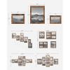 imageSONGMICS Picture Frames Bundle Set of 10 Collage Picture Frames with 8 x 10 Shadow Box Display Case Rustic Brown and Black URPF010X01 and URPF007B01
