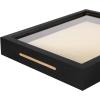 imageSONGMICS Picture Frames Bundle Set of 10 Collage Picture Frames with 8 x 10 Shadow Box Display Case Rustic Brown and Black URPF010X01 and URPF007B01