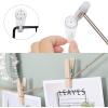 imageSONGMICS Wall Grid for Photo Metal Wall Grid Panel DIY Wire Photo Hanging Display Set of 2 with S Hook Clip Hemp Cord 165 x 122 Inches Black ULPP01HBlack