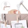 imageSONGMICS Wall Grid for Photo Metal Wall Grid Panel DIY Wire Photo Hanging Display Set of 2 with S Hook Clip Hemp Cord 165 x 122 Inches Black ULPP01HRose Gold